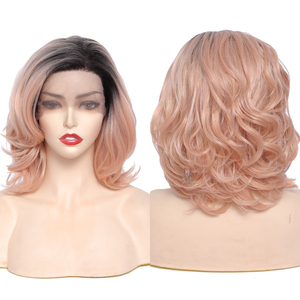 Hairjoy — perruque synthétique courte bouclée, perruques Lace Front résistantes à la chaleur, perruques de Style naturel, en Stock, X-TRESS - Product Image 1
