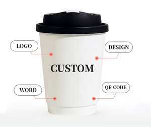 แก้วกาแฟกระดาษพิมพ์ลายเองขนาด 6 ออนซ์ แก้วกาแฟกระดาษแบบใช้แล้วทิ้งพร้อมฝาปิด แก้วกาแฟสองชั้นสำหรับเครื่องดื่มร้อนและชาไข่มุก - Product Image 6