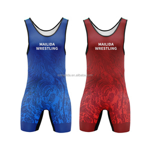 Uniforme de Lucha <span class=keywords><strong>Libre</strong></span> al por Mayor, Ligero, Duradero y de Secado Rápido, para Competencia y Entrenamiento de Luchadores - Product Image 4