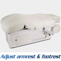 Lit de massage électrique réglable en hauteur BN-A206 18 cm avec coussin en cuir spatial, capacité de charge de 200 kg, pour usage commercial en salon