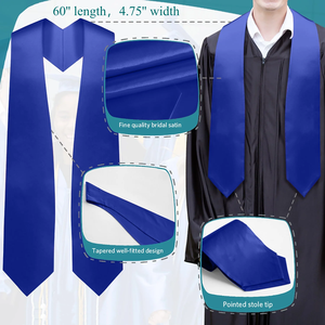 Étole de <span class=keywords><strong>couleur</strong></span> personnalisée pour les diplômés - Product Image 4