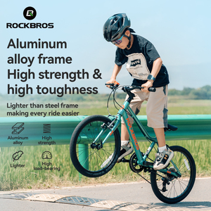 ROCKBROS-Bicicleta de montaña para niños, de 20 pulgadas, para jóvenes, con marco de aleación de aluminio, frenos en V y cambio de marchas - Product Image 2