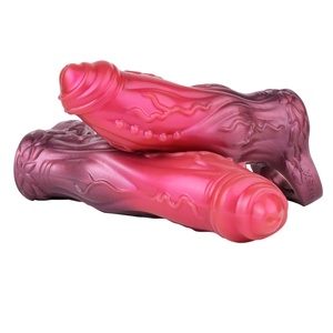 NNSX Enlargers Dog Knot Sheath Silicone Penis Sleeve Foreskin Delay Ejaculation Penis Cover <b>Dildo</b> Extender Anal Sex Toys for Men - Product Image 2