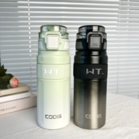Botol air termos olahraga 2025 ML 16OZ, botol air Stainless Steel terisolasi panas dan dingin