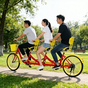 Vente flash : vélo familial électrique à <span class=keywords><strong>trois</strong></span> <span class=keywords><strong>places</strong></span>, sûr, pour les loisirs en plein air, les promenades dans les parcs, les visites touristiques en ville, la location, les attractions - Product Image 2