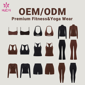 Reggiseno Sportivo da Donna <span class=keywords><strong>OEM</strong></span> HUCAI con Logo Personalizzato, Spalline Sottili, Imbottito, per Palestra, Corsa e Yoga - Product Image 1
