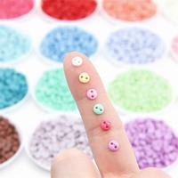 5mm résine deux yeux pain coton poupée Mini bouton bébé vêtements accessoires petit bébé vêtements bouton