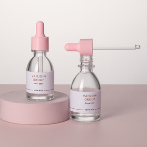 Frasco cuentagotas de aceite esencial de vidrio rosa de alta calidad 30ml 50ml 100mL Estilo farmacéutico Logotipo personalizable y tapa de rosca - Product Image 3
