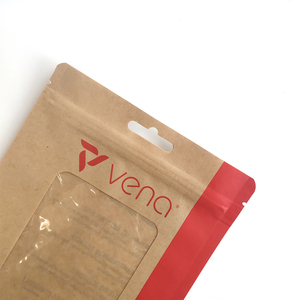 Tùy chỉnh in phân hủy sinh học Túi phẳng cấp thực phẩm gia vị trà cà phê sanck giấy kraft Ziplock túi có thể khóa lại kẹo mút đóng gói - Product Image 3