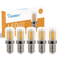 Éclairage intérieur, ampoule LED E14, AC 230V, 3W, haut lumen, base à vis, SMD, plastique, CRI 80, 40000 heures, lumière de réfrigérateur, veilleuse