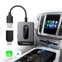 Ottocast Wireless Carplay Android Auto Adapter BT 5.4 Auto Reconnect OTA Update Desain Ringkas CE FCC Merek Grosir