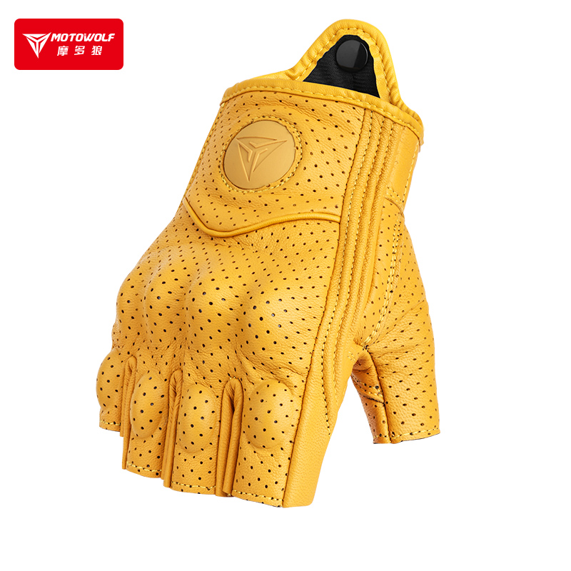 Motowolf женские велосипедные принадлежности из натуральной кожи, летние тонкие Мотоциклетные Перчатки