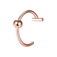 Piercing de lèvre minimaliste en acier inoxydable 304 sans trou, clip de lèvre en forme de C, faux anneau de lèvre, bijoux de piercing