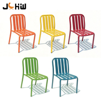 Vente directe d'usine, chaise de salle à manger multicolores pour restaurant, café, extérieur, meubles de jardin durables, chaise de terrasse, chaise de café, chaise de restaurant
