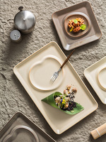 Ensembles de vaisselle en porcelaine Simple nordique pour restaurant plats modernes assiette en céramique en relief créative