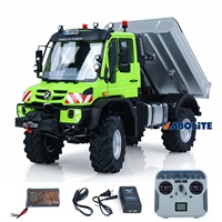 Kabolite 5501 Camioneta Todoterreno RC 4x4 a Escala 1/14 con Chasis Metálico, Bloqueo de Diferencial, Plataforma Eléctrica Abatible y Cabrestante K5501 Unimog