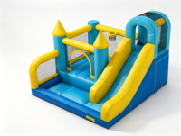 Structure gonflable pour enfants avec toboggan intégré, aire de jeux gonflable pour enfants