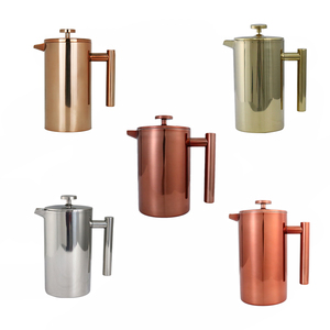 Coffee Presser French Press Plastic Frame Coffee French Press Reusable Black Space Transparent Bag Business White Party Gifts