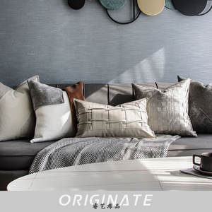 Funda de Cojín Decorativa RUIYI Personalizada, Exquisita, Negra y Gris con Borlas y Costuras, Diseño Geométrico Vintage, con Memoria y Masaje - Product Image 3