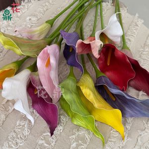 Fleur artificielle en soie EVA Calla Lily, réaliste, pour décoration de mariage - Product Image 5
