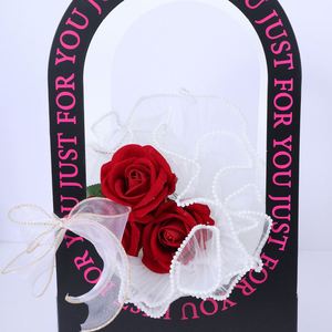 Cadeau pour la fête des mères, fournitures florales, tulle ondulé style perle, matériaux d'emballage de bouquet haut de gamme, essentiels pour les fleuristes - Product Image 2