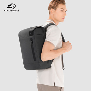 Kingsons Men's <b>Backpack</b> 20-35L With Usb Port For Daily Commute And Travel - Product Image 4