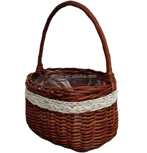 Factory Direct Sales Hot Selling Wholesale Natural Plant Material Picnic Awn Woven Baskets