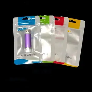 Sacchetto di plastica richiudibile custodia per cellulare cavo dati accessori per telefono autosigillante sacchetto di plastica trasparente