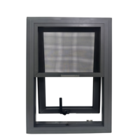 Ventana de Aluminio de Alta Calidad con Marco Delgado y Doble Vidrio para Sótano y Oficina