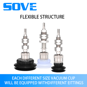 Manipulador SOVE Ventosa de vacío Neumática Industrial Grande Pesado Doble capa PB40 Boquilla de succión de silicona fuerte - Product Image 3