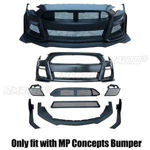 2 PCS Ailerons d'angle de pare-chocs avant style GT500 pour Ford Mustang 2015-2021, compatibles uniquement avec les pare-chocs MP Concepts - Product Image 2