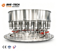 Machine à eau électrique automatique BVE pour boissons en plastique PET 200 ml, haute précision, eau pure, compatible PLC, engrenage, faible bruit