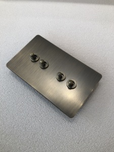 86 벽걸이 복고풍 스타일 골동품 황동 토글 스위치 스테인레스 스틸 프레임 UK13A 유럽 소켓 UNIVERSAL 전원 USB 콘센트 - Product Image 6
