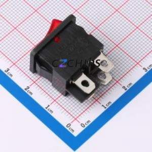 SS21-RBIWG-L05-R Rocker Switch Through hole Component (THT) Switch 21mm 15mm Concave Bend Red - Product Image 2