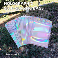 Pochette holographique en plastique à sceller Laserself de 14*20cm pour les étuis de téléphone de bijoux avec tailles perforées de 7.5*10cm 9*12cm 10.5*1512*20cm