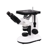 Microscopio Metalúrgico Óptico Invertido AEALB con Enfoque Manual para Inspección de Metales y Objetivos LWD Infinity Plan