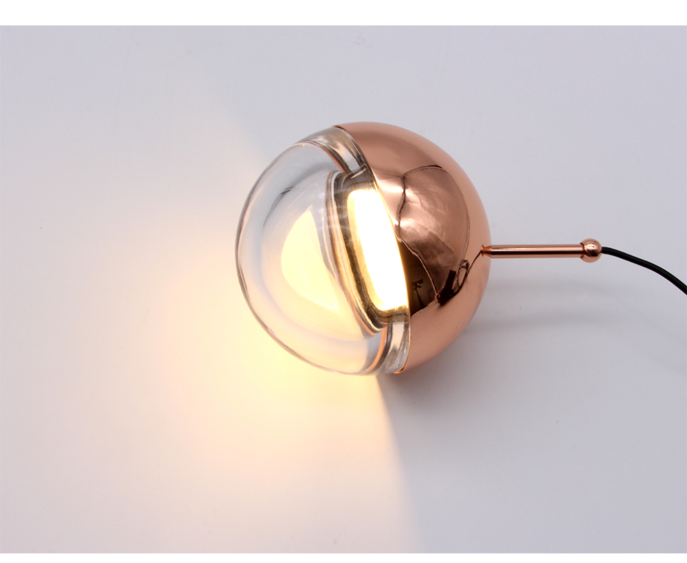 Modern Glass Pendant Lamps Restaurant Bar Cafe Chandelier Lights Creative Rose Gold Wrought Iron Hanging Lighting Indoor Leds