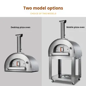 Four à pizza de style <span class=keywords><strong>italien</strong></span> européen, grill extérieur, cour, acier inoxydable, <span class=keywords><strong>charbon</strong></span> de bois, propane, <span class=keywords><strong>barbecue</strong></span>, four à rôtir, flamme - Product Image 5