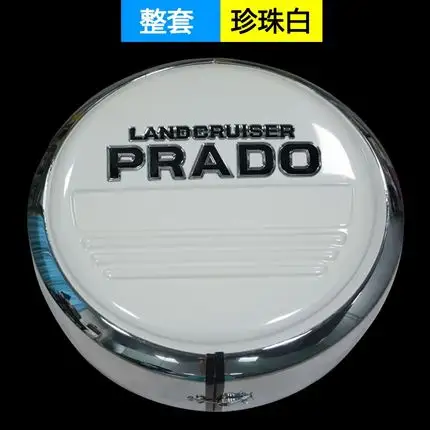 プラドLC120スペアタイヤカバー横暴な3400/FJ90リアタイヤカバーの変更 (カバープラスチックメッキリング)