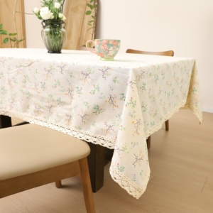 Mantel Estampado Tipo Lino, Rectangular, Mezcla de Polialgodón, Antideslizante, para Decoración de Cocina, Fiestas de Té y Comedor - Product Image 2