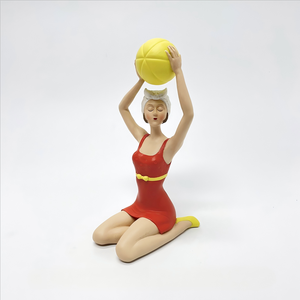 レジンビーチ女性女性女の子置物入浴美立っている像女性バーレスクヌーボースタイルNostalgique - Product Image 1