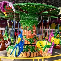 Offre Spéciale : Manège Chaise Volante de Luxe pour Enfants et Adultes, avec Fonction de Balancement et de Tête Basculante, à Vendre