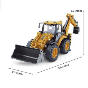 מכירה לוהטת 1:50 סולם סטטי דגם מלא סגסוגת למות יצוק מתכת חופר דגם צעצוע שני-דרך מלגזה דגם - Product Image 1