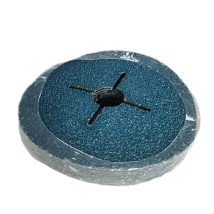 Zirconia Fiber Disc Cross Center Vulcanized Sanding Disc Resin Fiber Sanding Discs With Center Hole Cross Hole