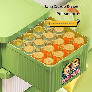 Carrito de Almacenamiento Móvil con 5 Niveles de Estantes Tipo Cajón y Ruedas Suaves para Organización de Sala de Estar y Piso - Product Image 4