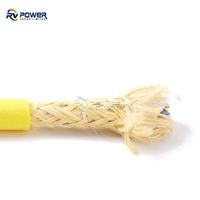 Cable de vehículo ROV 2x2x26AWG Señal CAT5 Neutralmente flotante Tether ROHS CE ISO certificado