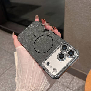 Funda Magnética con Anillo y Purpurina para Apple 17 Pro Max, con Orificios Precisos, Estilo Moderno y Femenino, Antigolpes, Compatible con 11, 15, 16/17/12 - Product Image 4