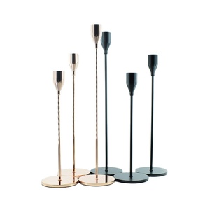 Noir <span class=keywords><strong>Bowmore</strong></span> Chandelier Moule Bougie Cheminée Titulaire Centres de Table pour Table De Mariage Photophore Or - Product Image 4