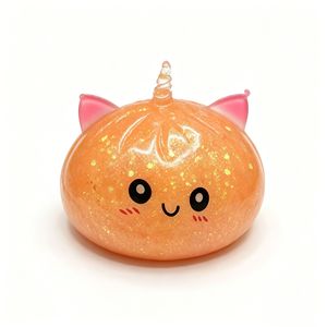 Dumpling Squishy Squeeze Stress Relief Fidget Toy Colorful Sparkle Baozi Vent Sensory Toy For Kids <b>Gift</b> Wholesale - Product Image 2