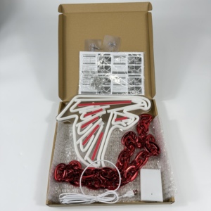 Insegna LED Personalizzata Atlanta Falcons, Catena Luminosa 5V con Grande Logo - Product Image 5